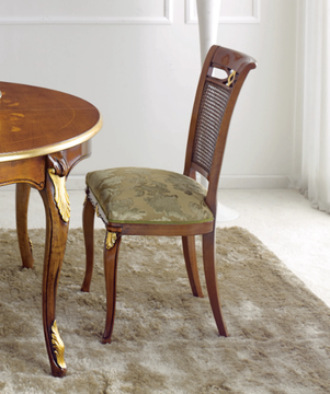 5481 - Fabric and wood chair with Vienna straw backrest by Tarocco Vaccari Group - view 3